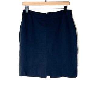 Thalian midnight blue straight casual pencil skirt size 8 B53